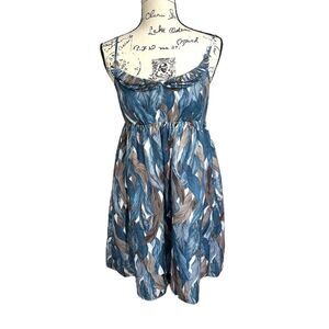 Lauren Conrad Blue Leaf Babydoll Dress, 8